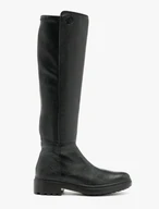 Schwarze Stiefel mit elastischem Schaft