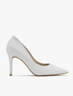 White high-heel pumps