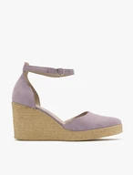Lilac two-piece platform pumps