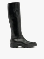 Schwarze Stiefel mit schmalem Schaft