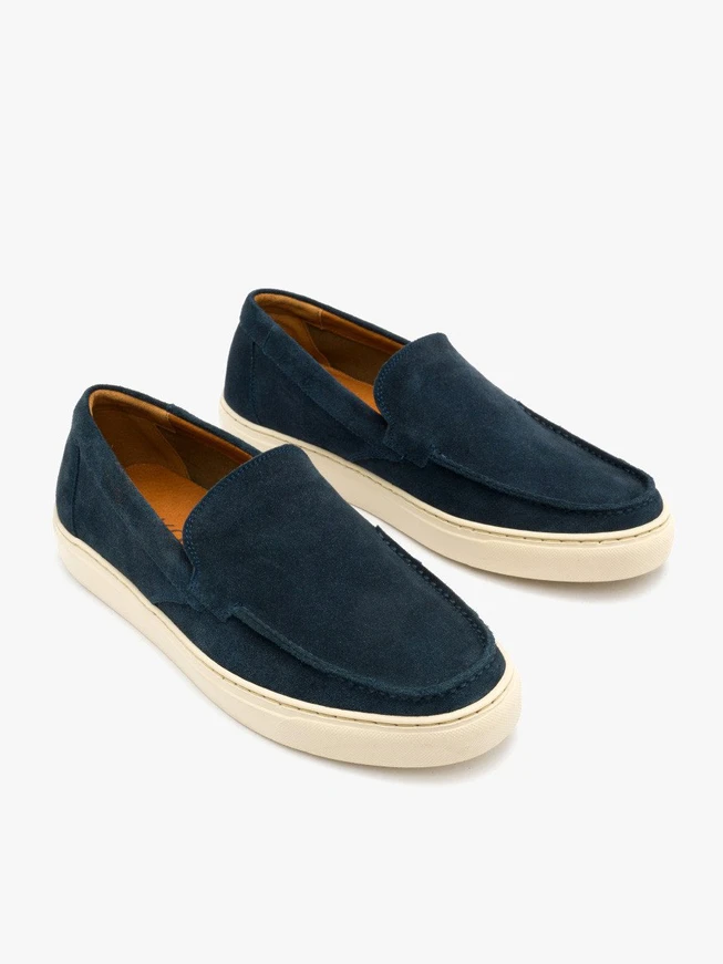 Marineblaue Halbschuhe für Männer