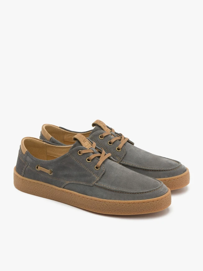 Graubraune Herrenhalbschuhe