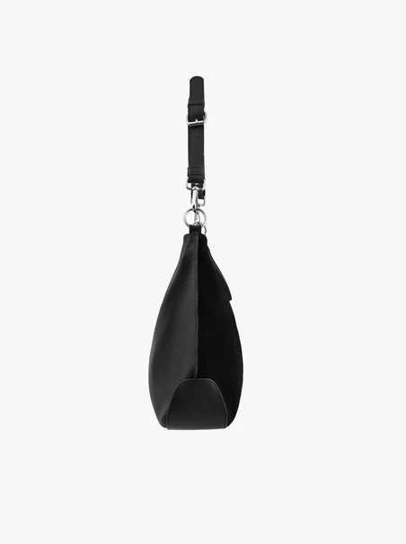 Schwarze packbare Handtasche für Frauen