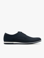 Marineblaue Halbschuhe für Männer mit Perforationen