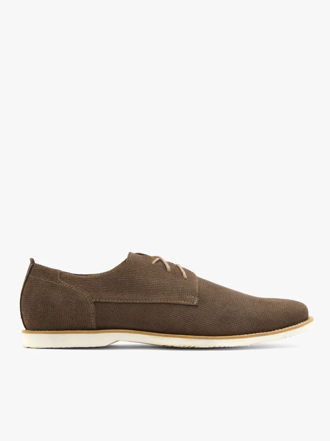 Braune Halbschuhe mit dekorativem Schaft