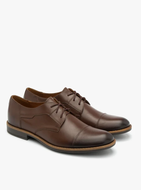Braune Herrenhalbschuhe