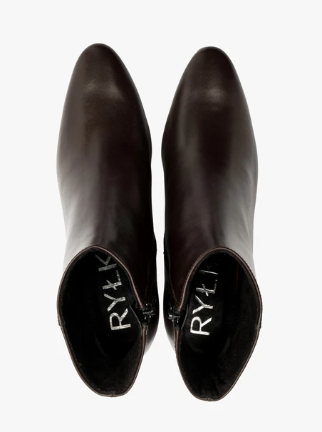Dunkelbraune Stiletto-Stiefel