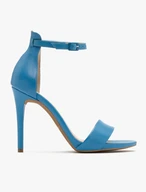 Blue high-stiletto sandals