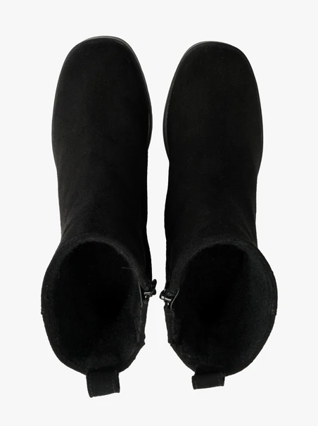 Schwarze Stiefel mit hohem Absatz