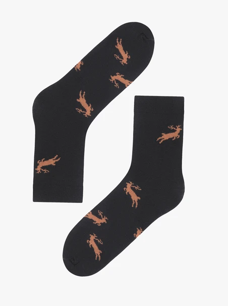 Świąteczne skarpety unisex z reniferami