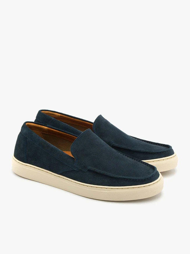 Marineblaue Halbschuhe für Männer