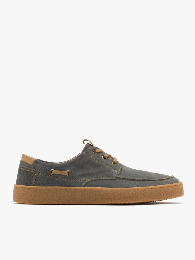 Graubraune Herrenhalbschuhe