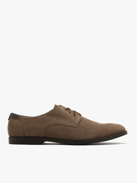 Graubraune Herrenhalbschuhe