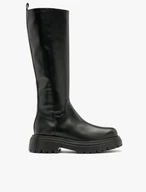 Schwarze Stiefel mit schmalem Schaft
