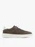 Gray sporty shoes with white sole