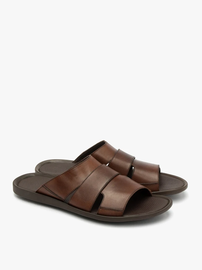 Braune Herren-Flip-Flops