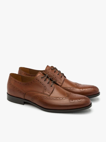 Braune Brogues für Männer