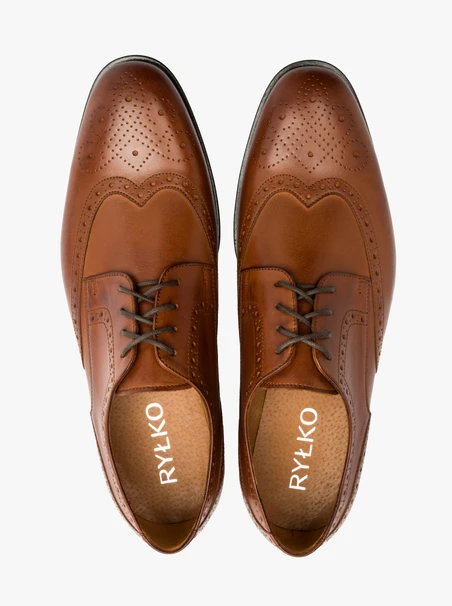 Braune Brogues für Männer