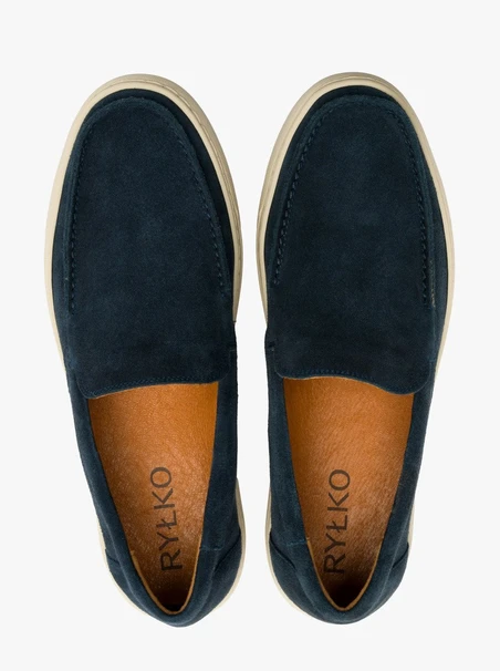 Marineblaue Halbschuhe für Männer