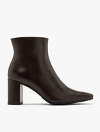 Dunkelbraune Stiletto-Stiefel