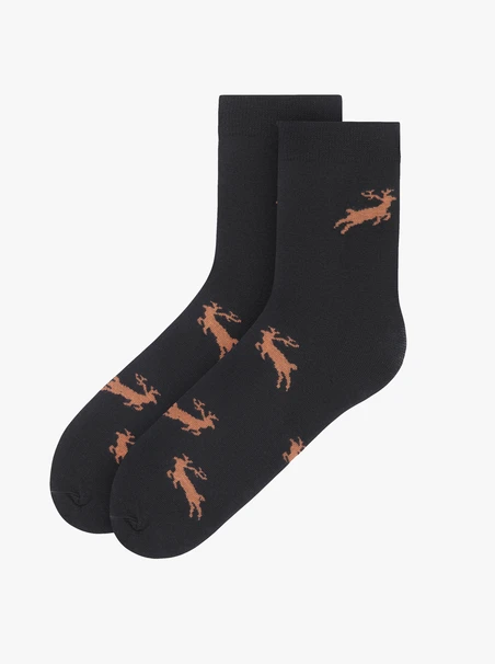 Świąteczne skarpety unisex z reniferami