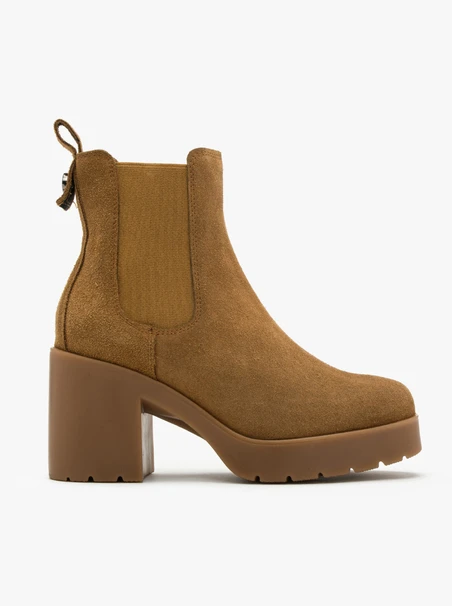 Rote Damen-Slingbacks mit massivem Absatz