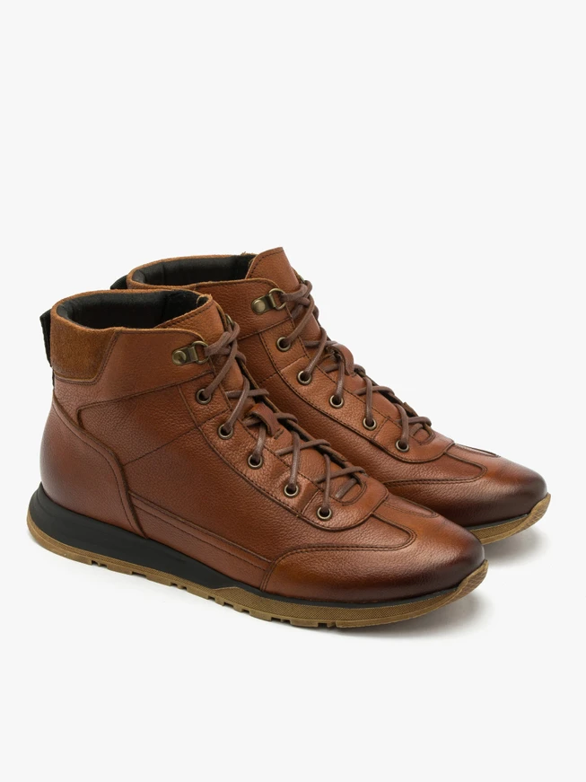 Brauner Herren Bootie