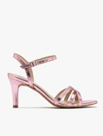 Rosa Stiletto-Sandalen