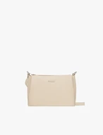 Cremefarbene Handtasche mit verstellbarem Riemen