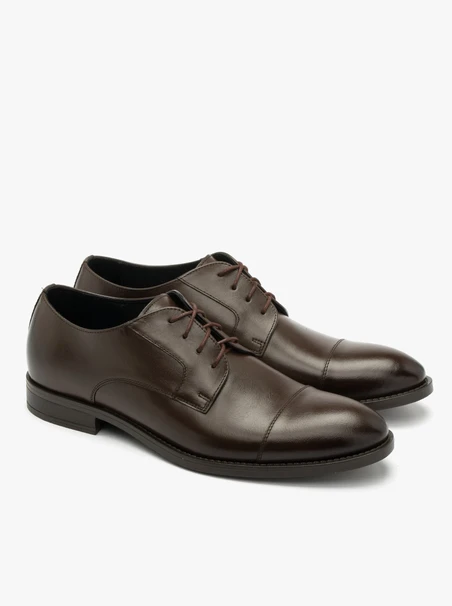 Dark brown men’s dress shoes