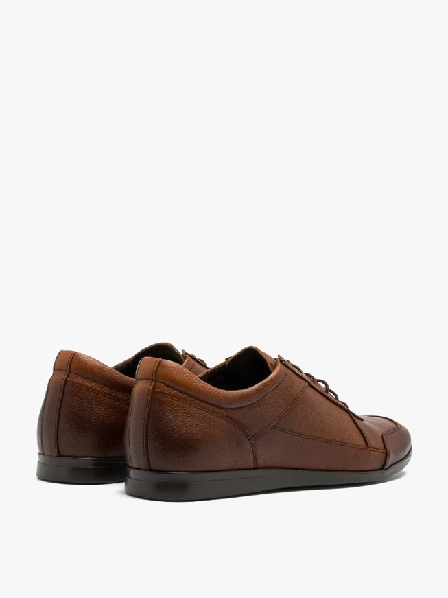 Dunkelbraune Herrenhalbschuhe