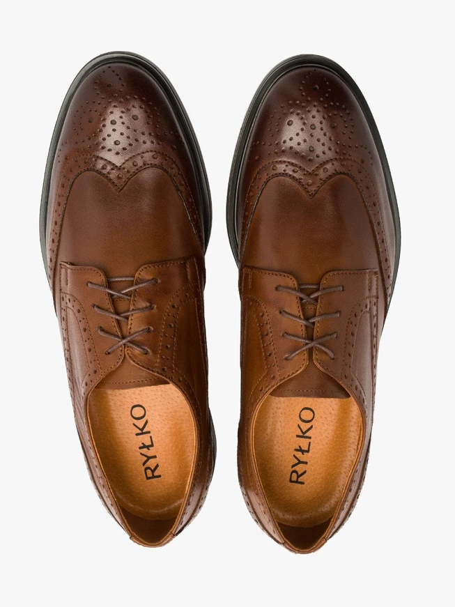 Braune Brogues für Männer
