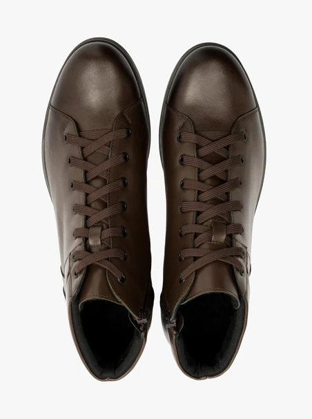Dunkelbraune Herrenstiefel