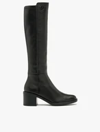 Schwarze Damenstiefel mit schmalem Schaft