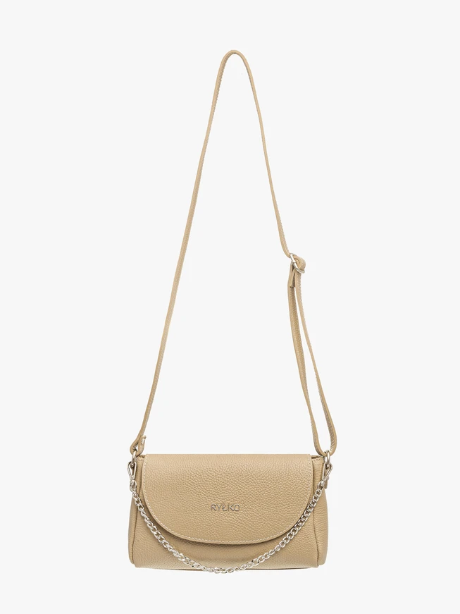 Dark beige chain handbag