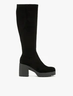 Schwarze Stiefel mit hohem Absatz