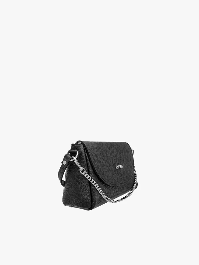 Schwarze Handtasche mit Kette