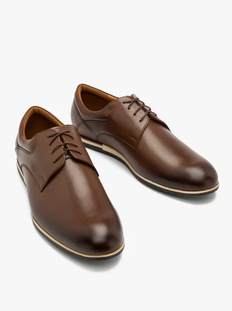 Braune Herrenhalbschuhe