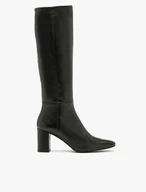 Schwarze Damenstiefel mit schmalem Schaft