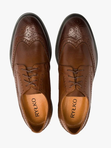 Braune Brogues für Männer
