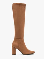 Hellbraune Stiefel mit elastischem Schaft