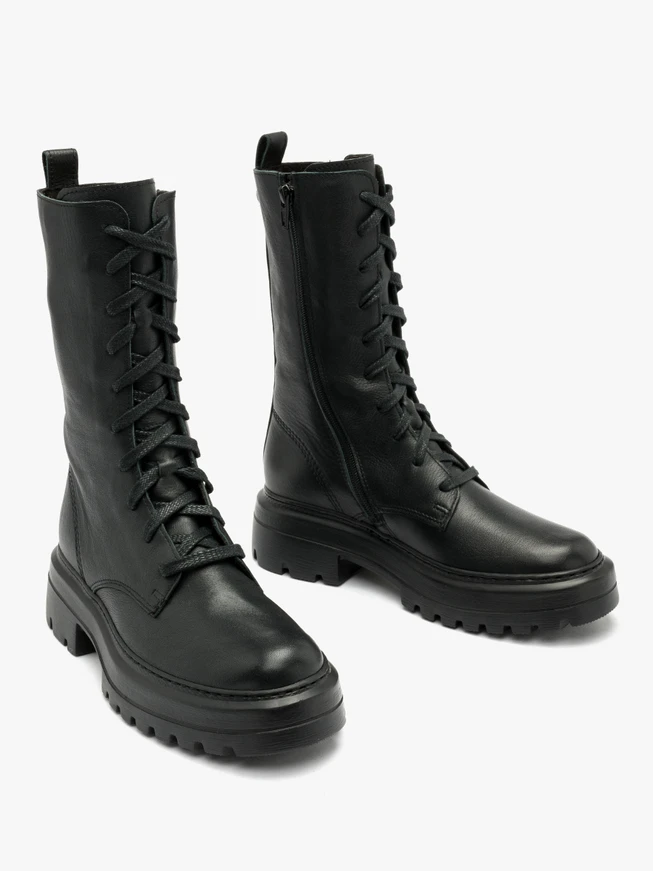 Schwarze Baggerstiefel für Frauen