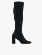 Schwarze Stiefel mit elastischem Schaft