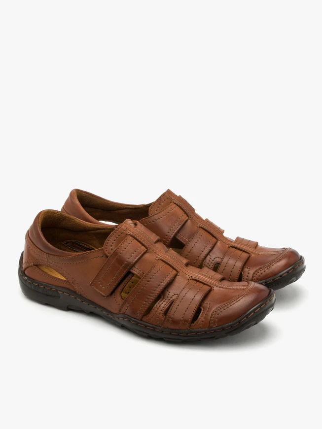 Braune Herren-Sandalen