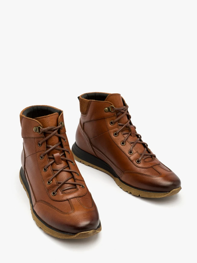 Brauner Herren Bootie
