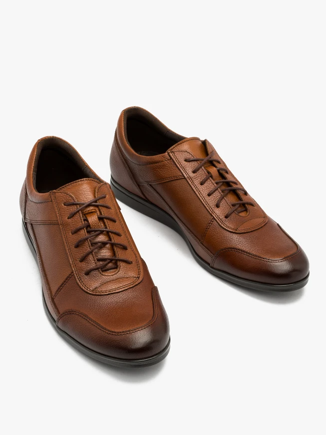 Dunkelbraune Herrenhalbschuhe