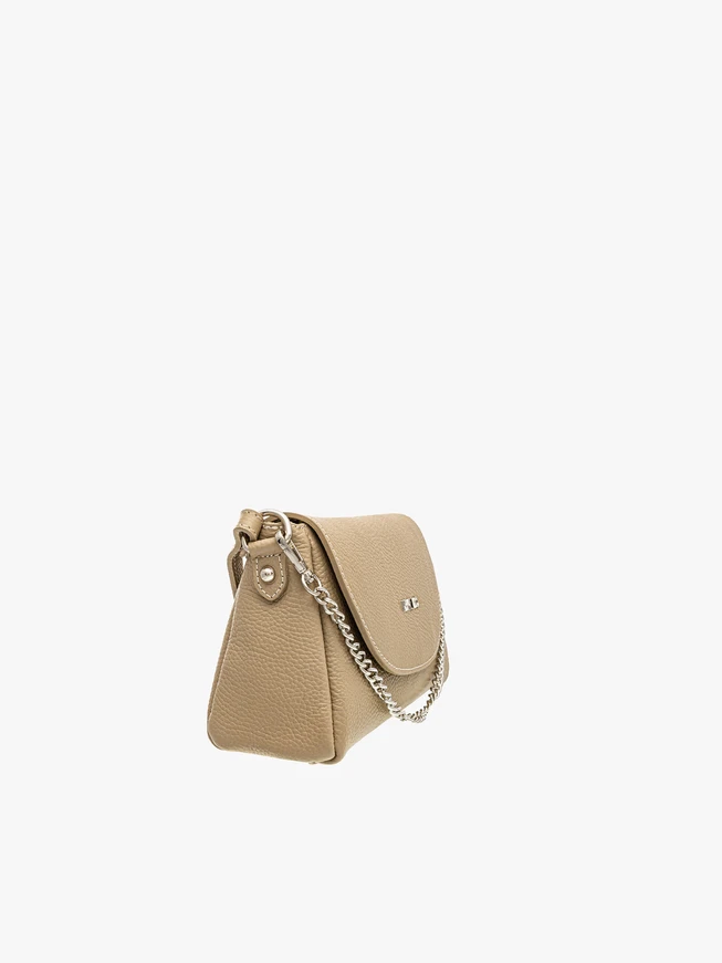 Dark beige chain handbag