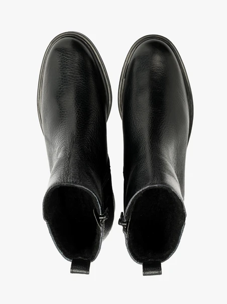 Black ankle boots