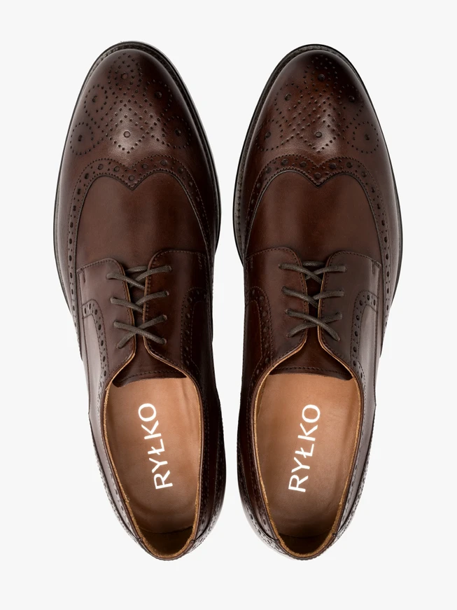 Braune Brogues für Männer