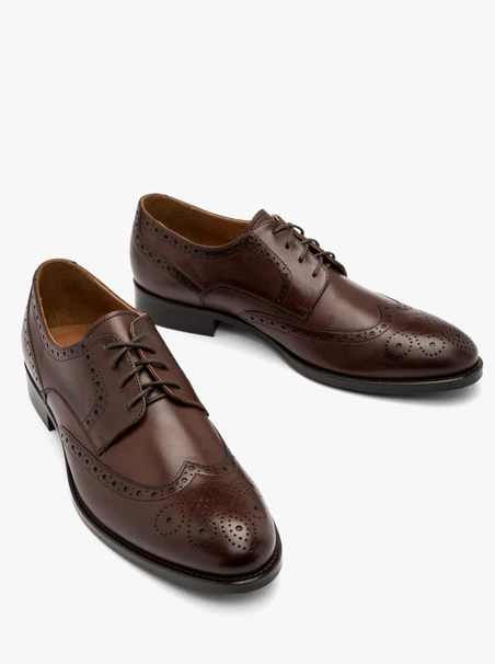 Braune Brogues für Männer